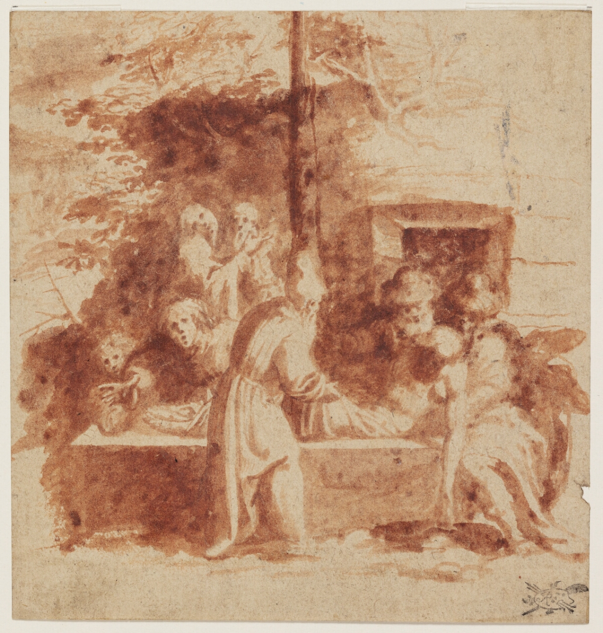 Kristi gravlæggelse 1522 1592 Bernardino Campi Polidoro da