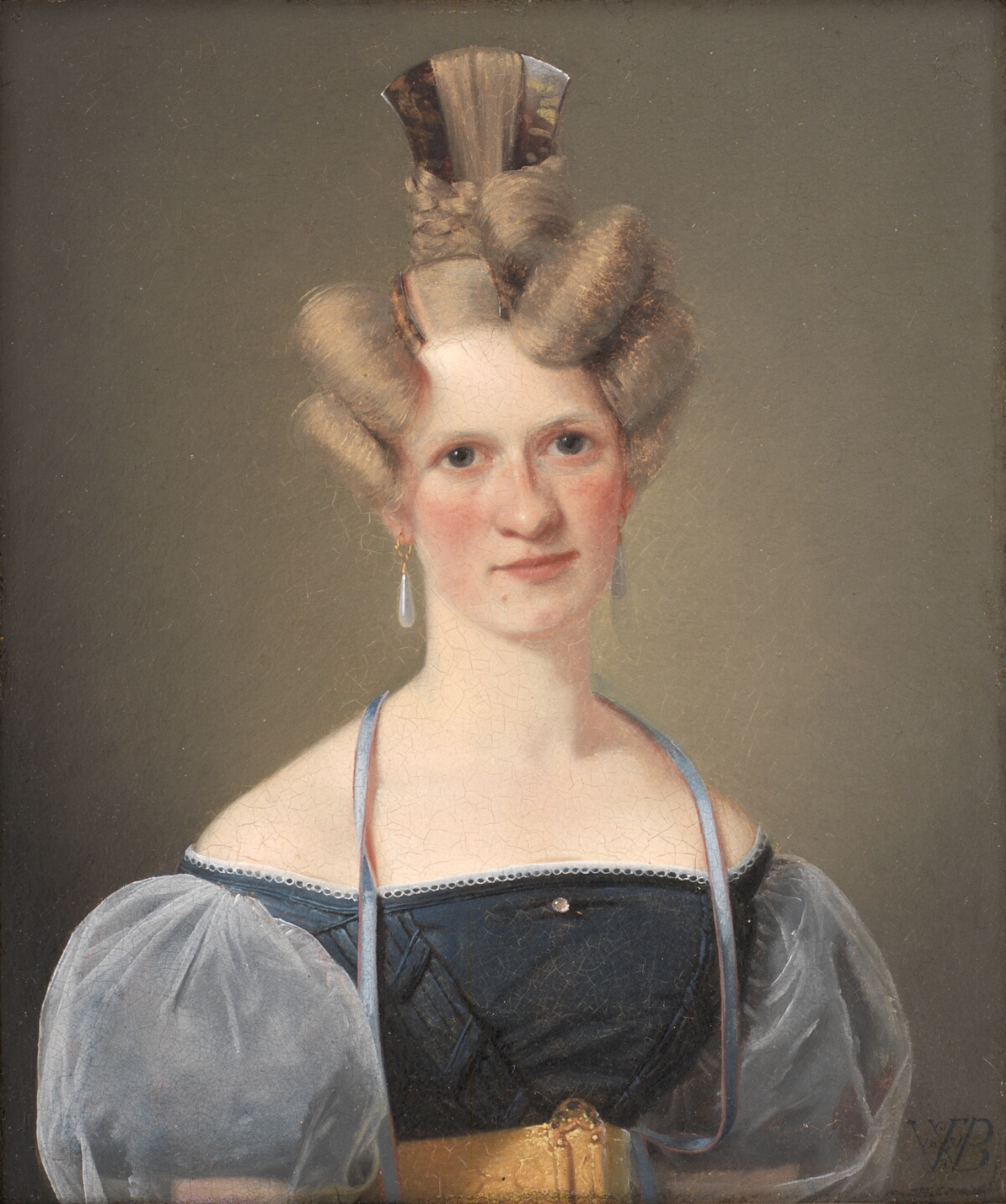 Marie Raffenberg Kunstnerens Forlovede 1831 Wilhelm Bendz SMK Open