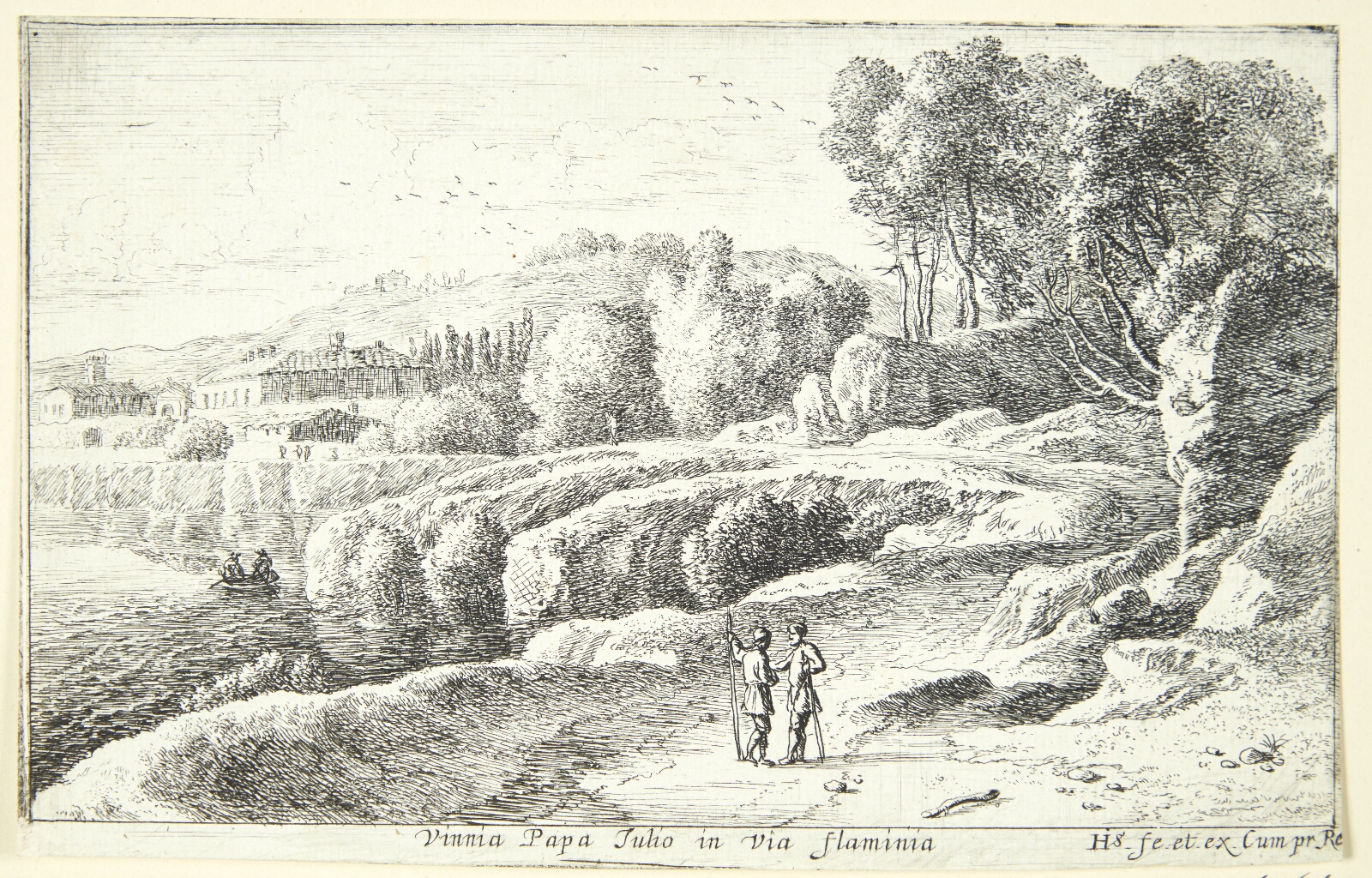 Herman van Swanevelt, Pave Julius' vingård på Via Flaminia
