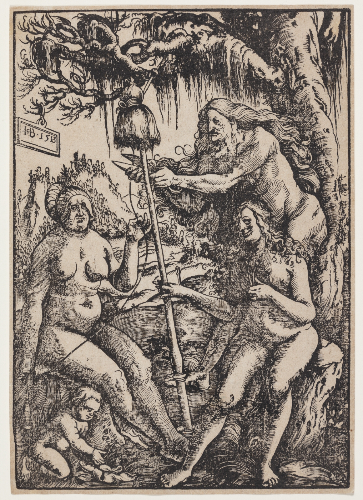 Hans Baldung Grien, De tre skæbnegudinder Lachesis, Atropos og Klotho