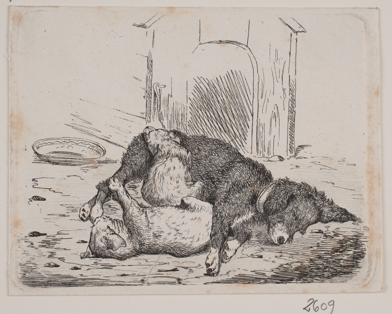 Adolph Kittendorff, Lænkehund med hvalp