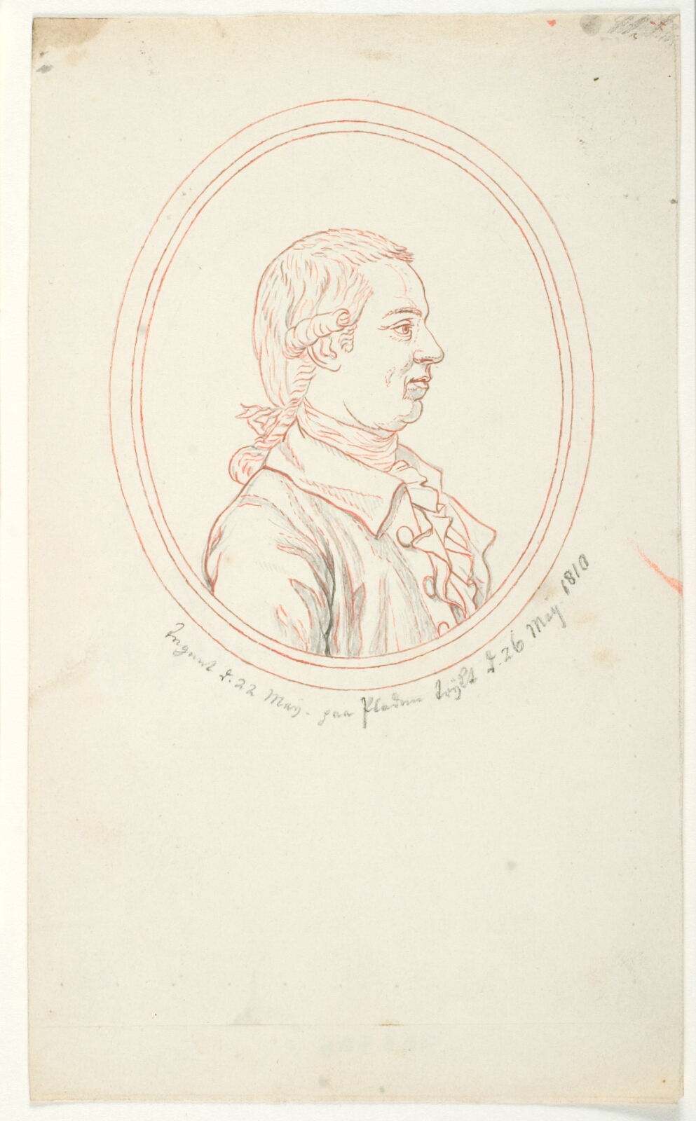 Gerhard Ludvig Lahde, Portræt af J.L. Reventlow