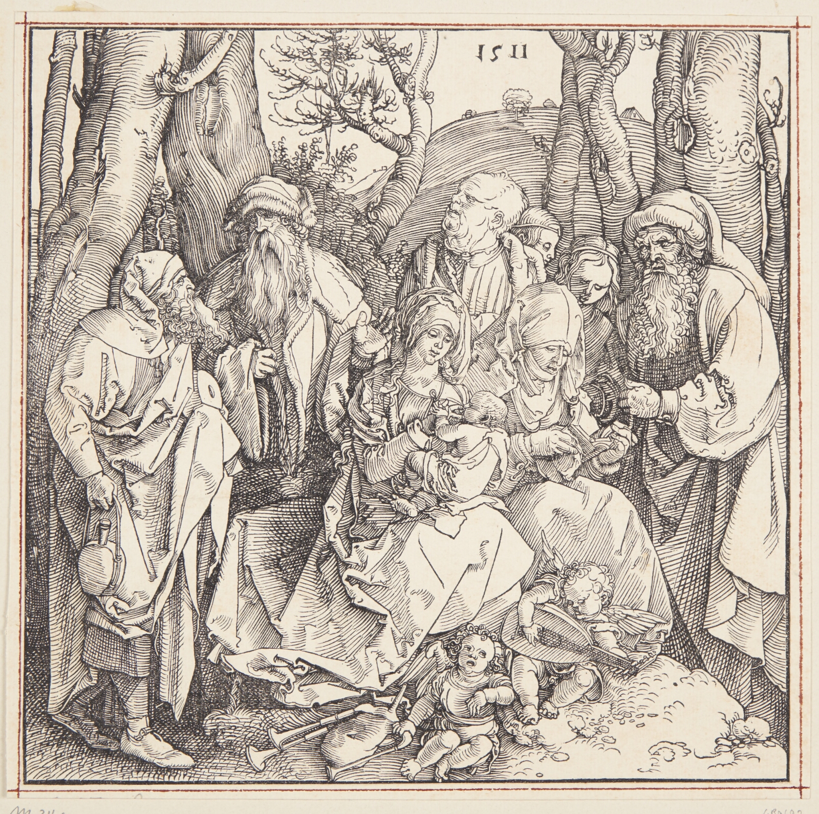 Albrecht Dürer, Den hellige familie med musicerende engle