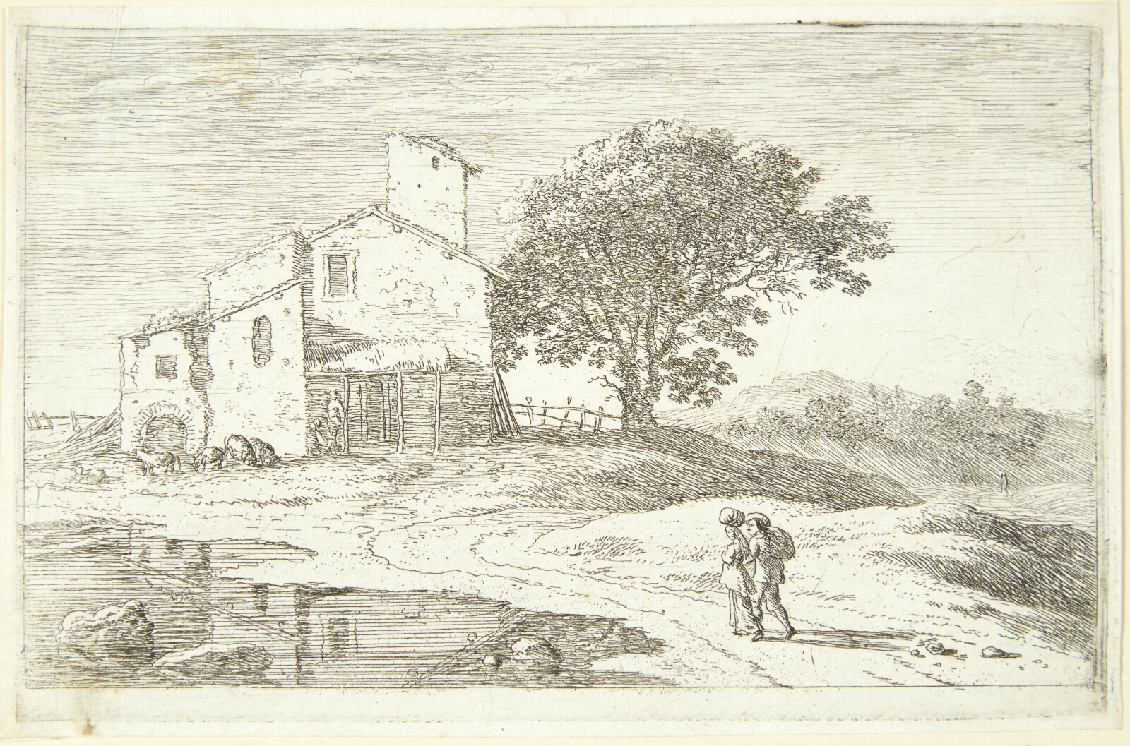 Herman van Swanevelt, Et stort træ nær et hus