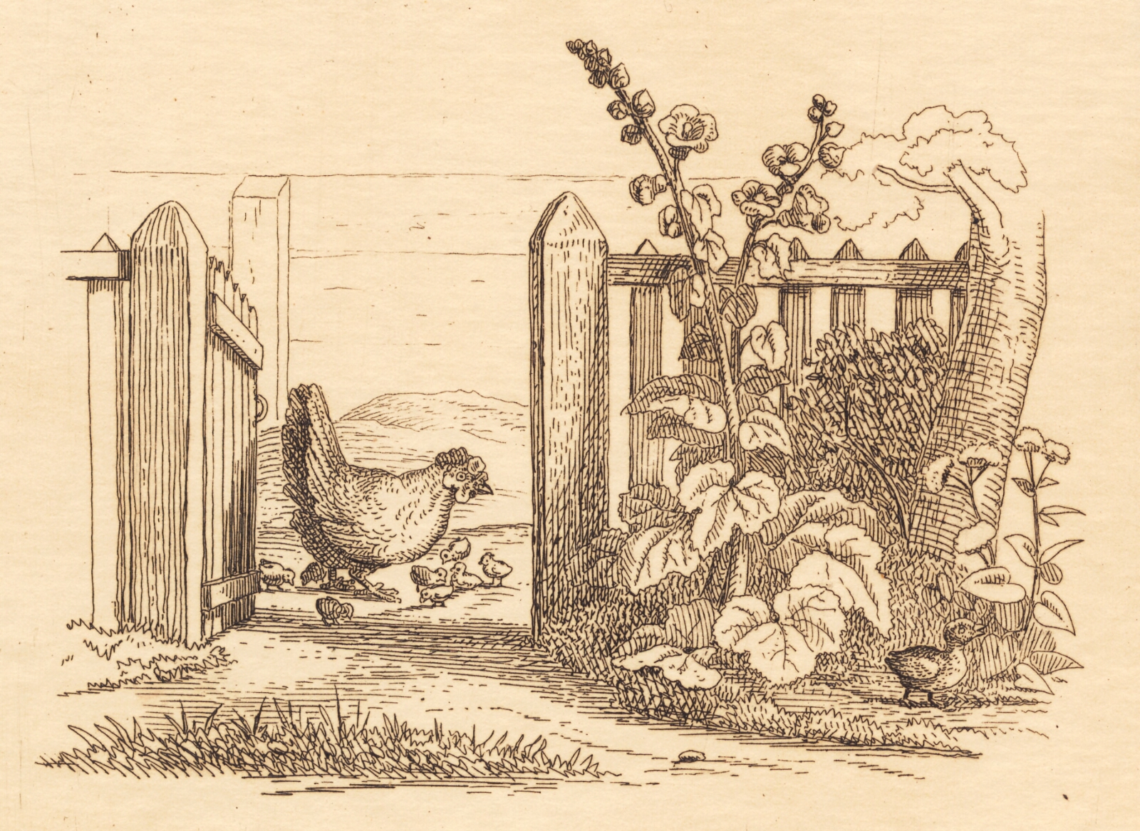 Martinus Rørbye, Illustration til "Halvhundrede Fabler for Børn" af Hey