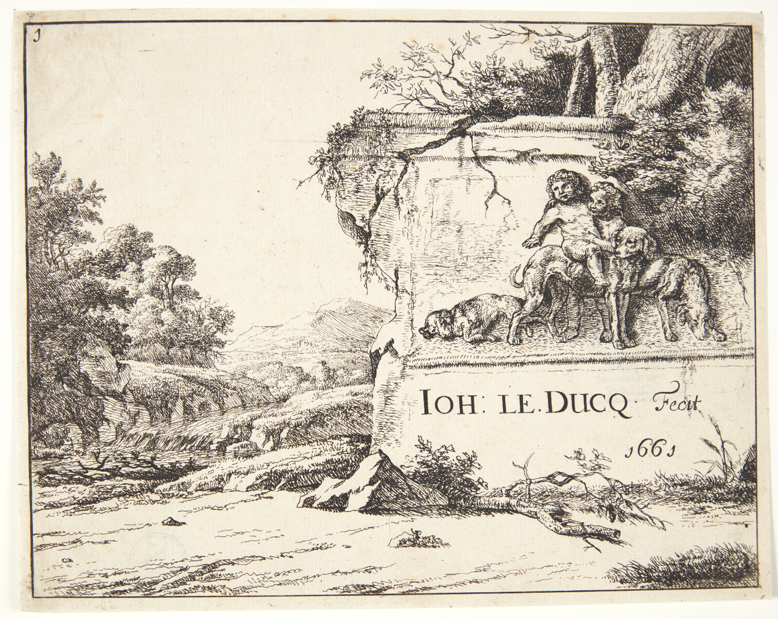 Wenceslaus Hollar, Fem satyrer og to nymfer