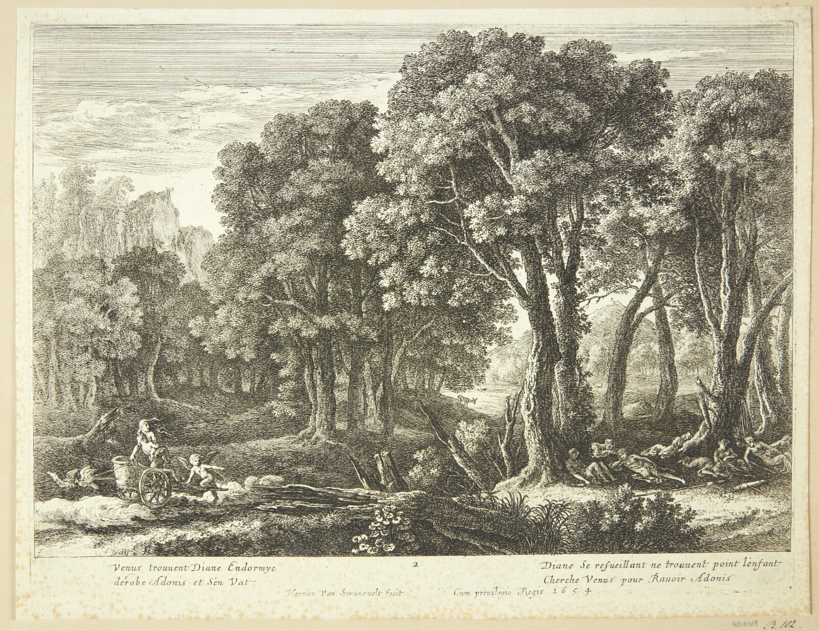 Herman van Swanevelt, Venus bortfører Adonis