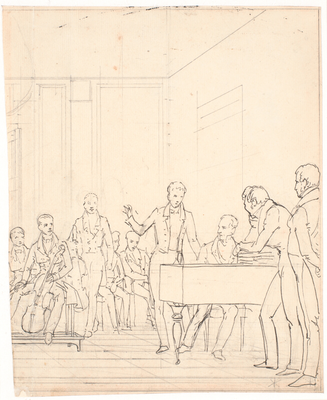Wilhelm Marstrand, Et musikalsk aftenselskab