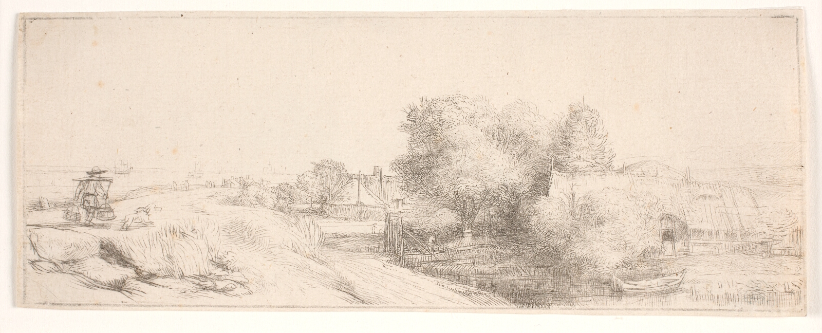 Rembrandt van Rijn, Kontratryk af "Landskab med en mand der bærer mælkespande"