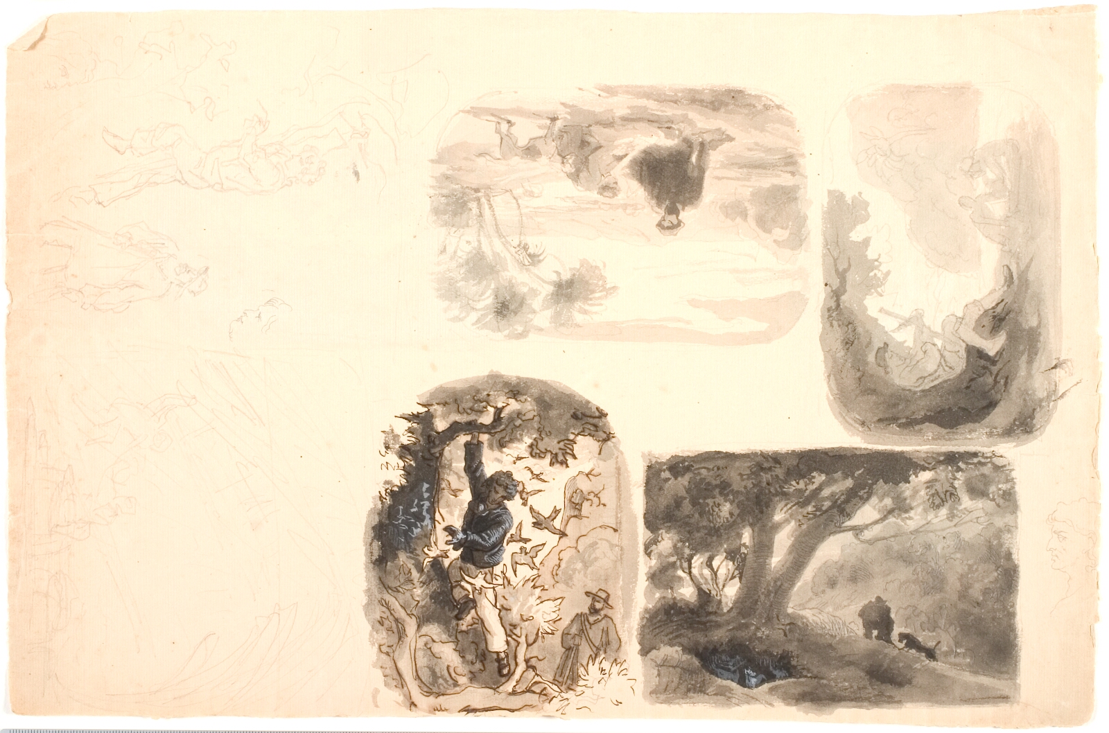 Lorenz Frølich, Illustrationsudkast