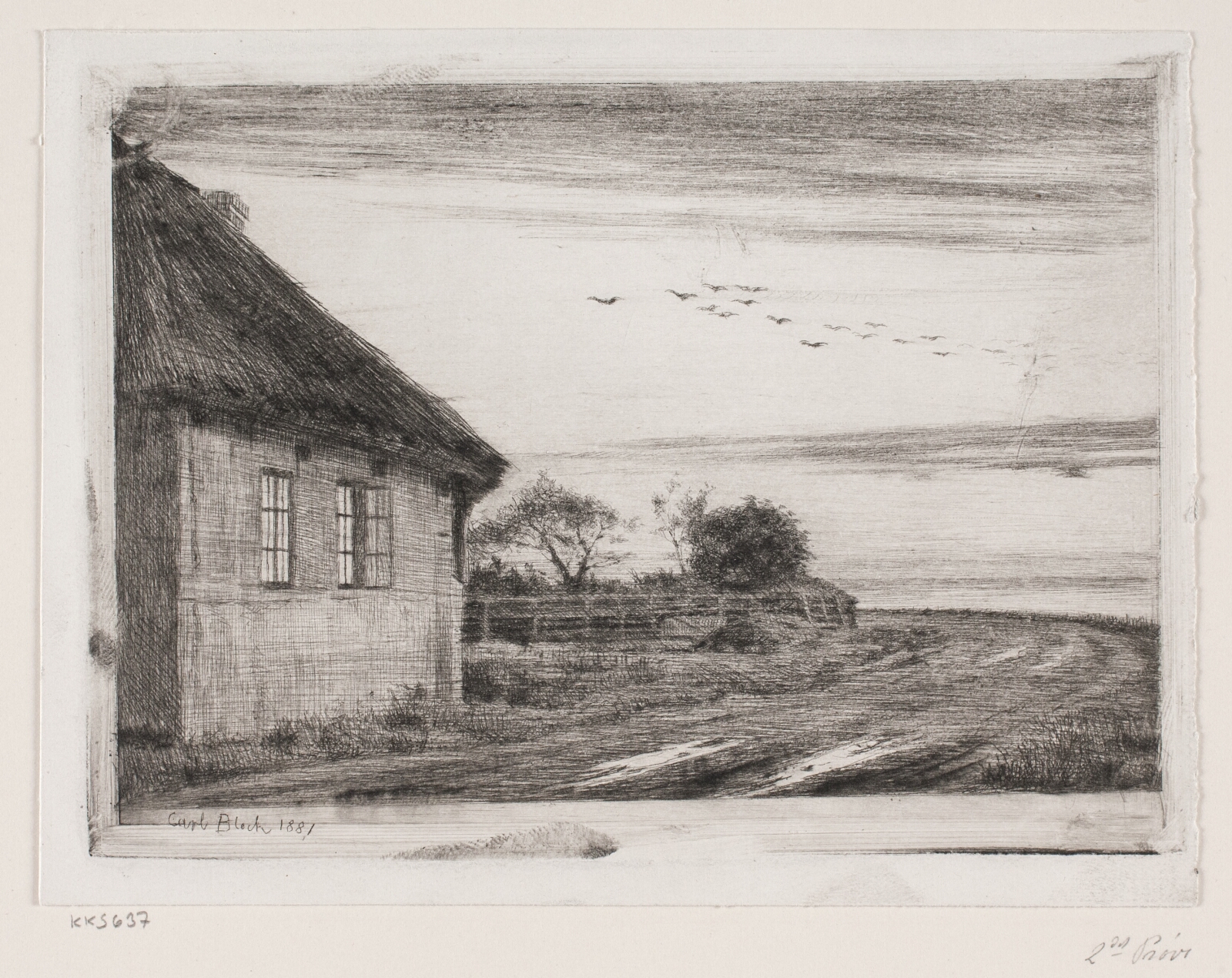 Carl Bloch, Aftenlandskab fra Hellebæk