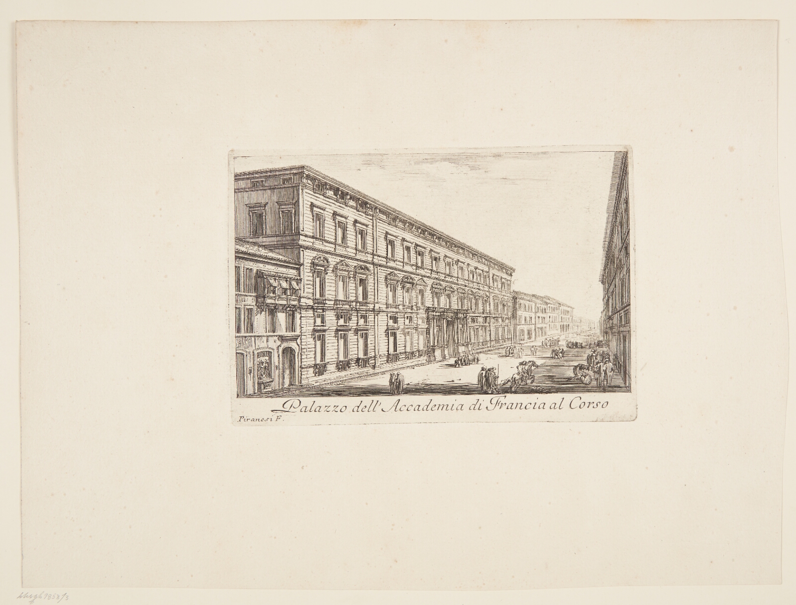 Giovanni Battista Piranesi, Det Franske Akademi's palazzo på Corso'en