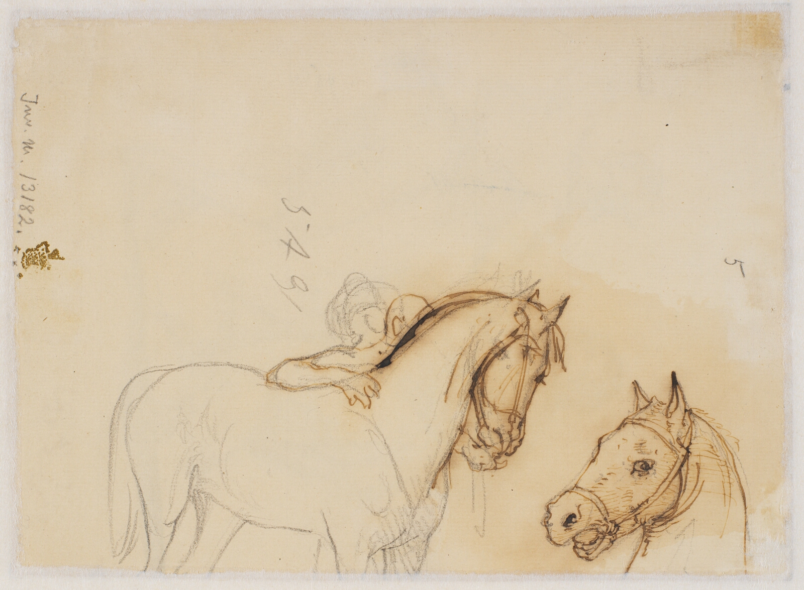 Wilhelm Marstrand, Hest og hestehoved