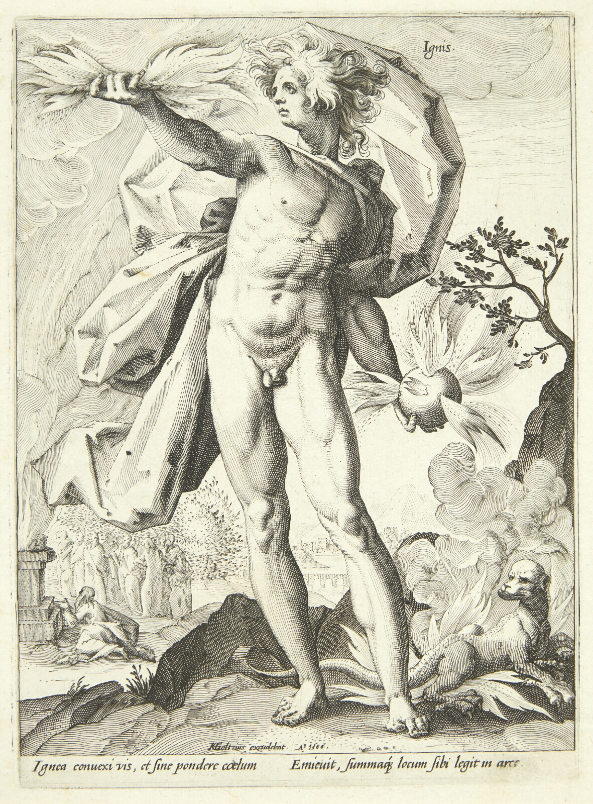 Hendrick Goltzius, Ild (Ignis)