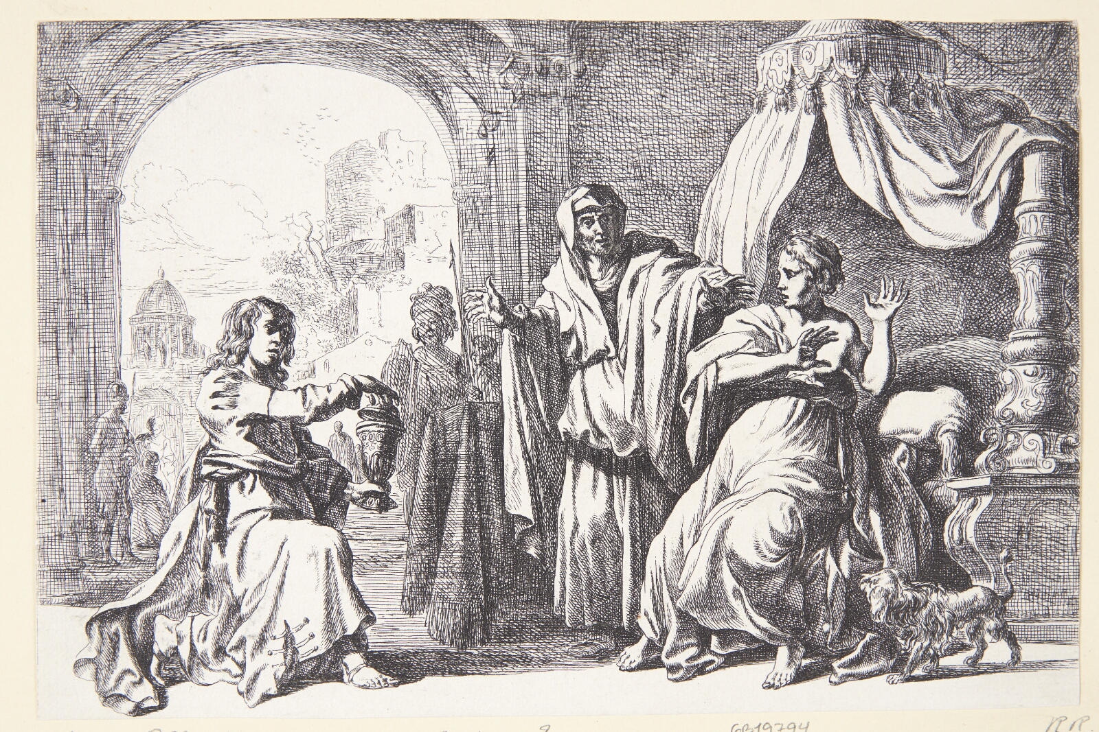 Nicolaes Berchem, Artemisia modtager sin mands gravurne