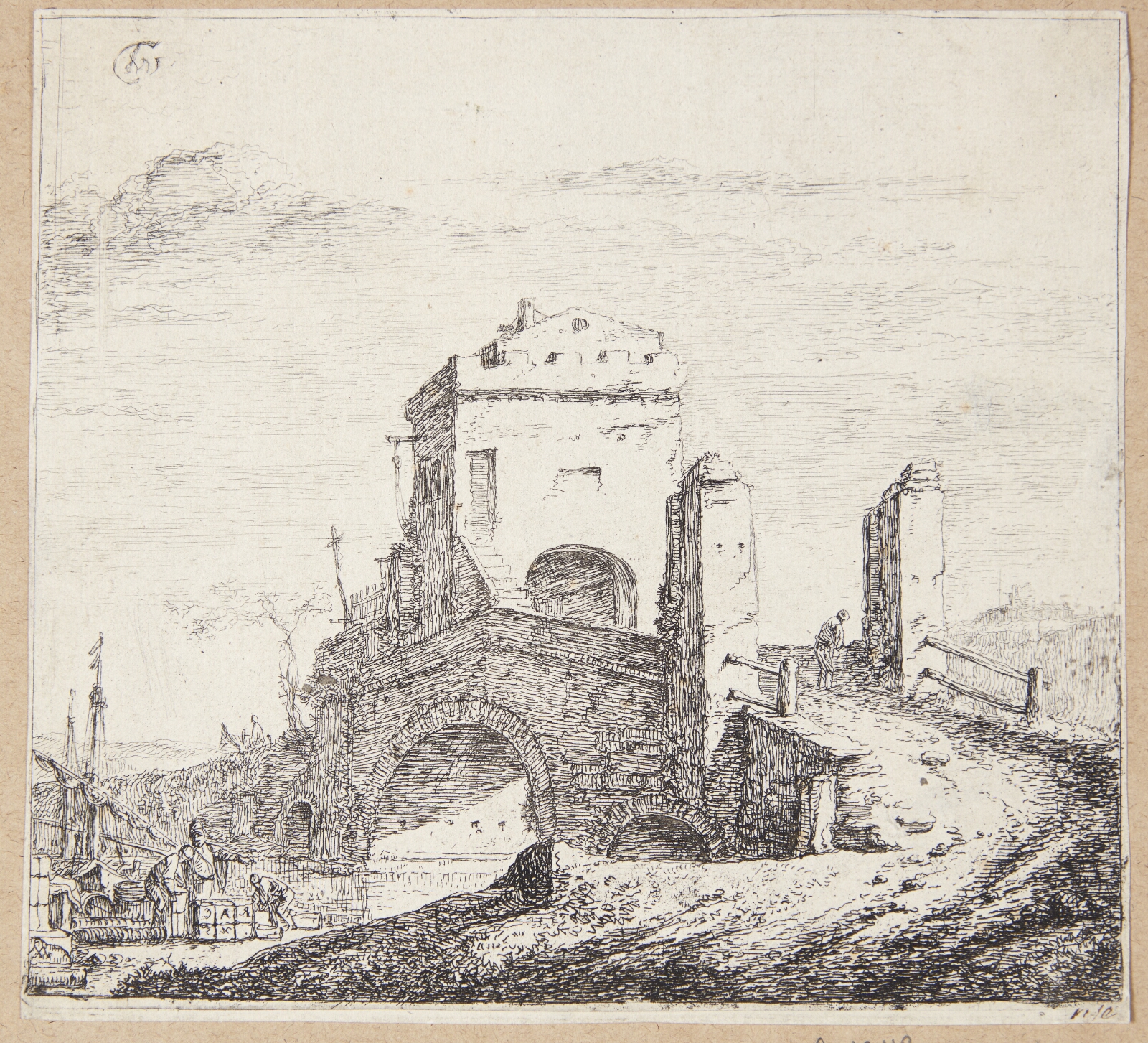 Thomas Wijck, En stenbro
