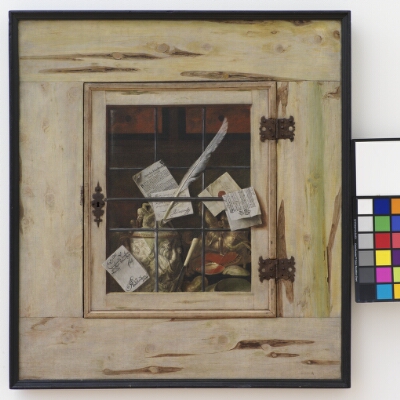 Trompe l'Oeil. A Cabinet of Curiosities with an Ivory Tankard