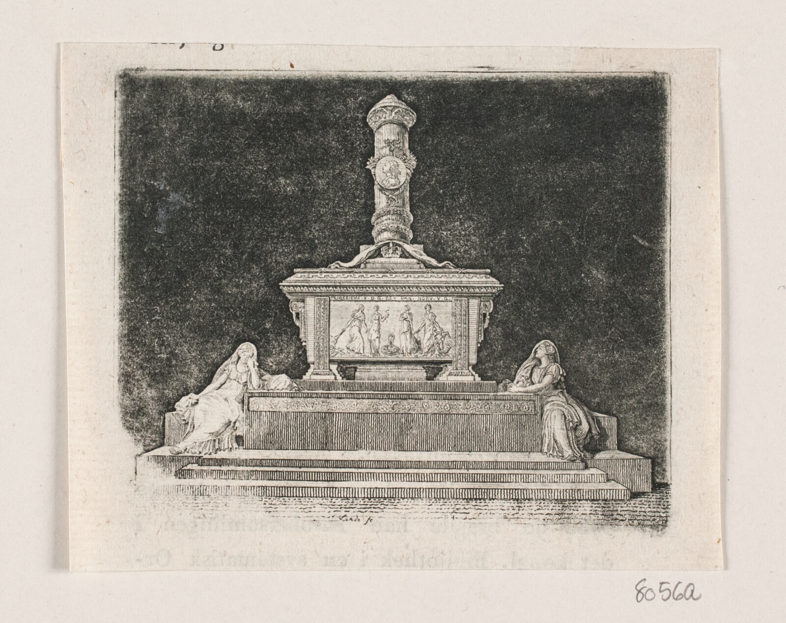 Gerhard Ludvig Lahde, Frederik d. 5.'s monument i Roskilde