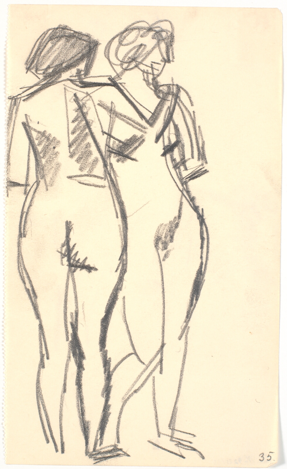 Karl Isakson, To stående modeller