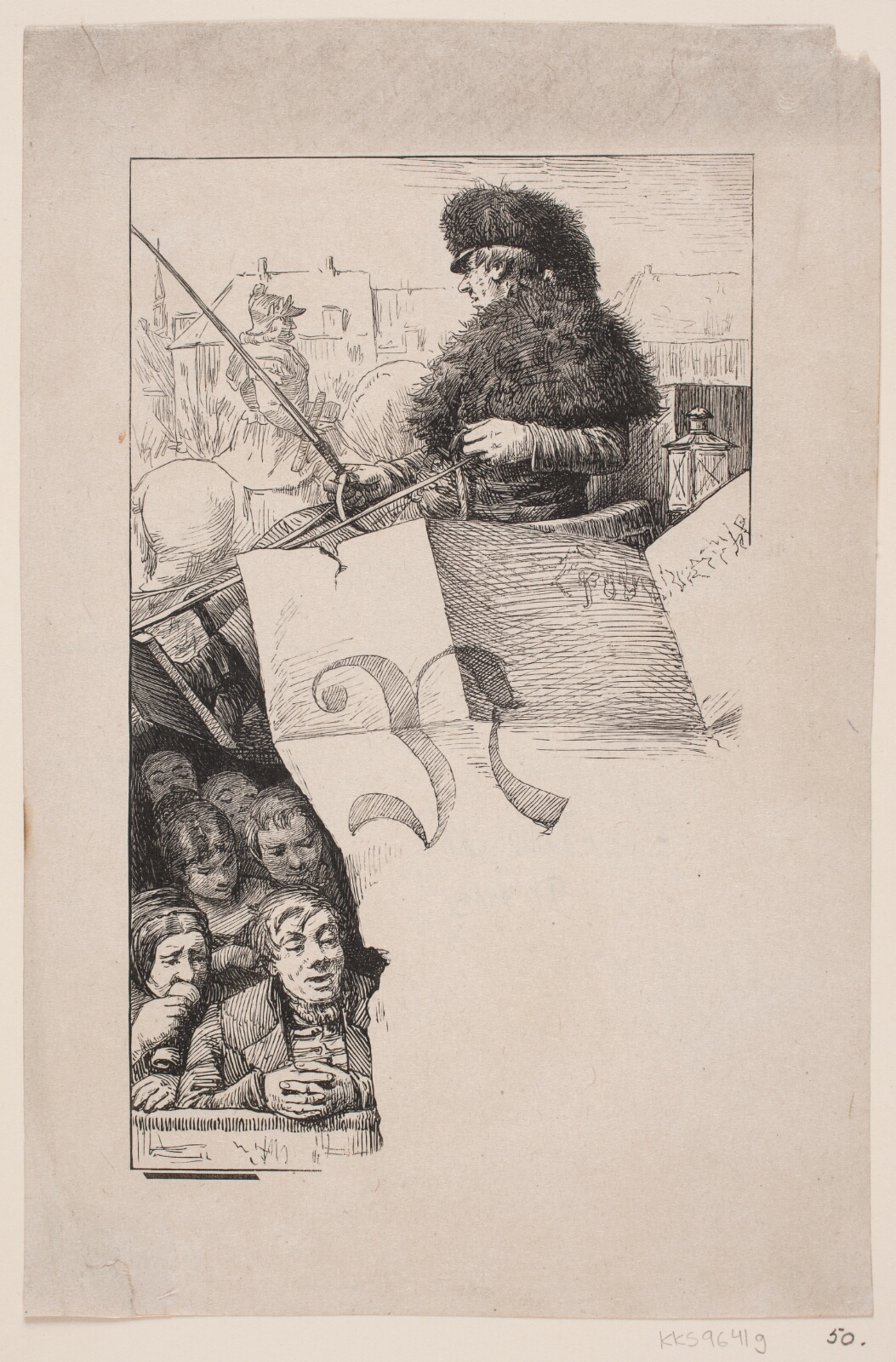 F. Hendriksen, Illustration til St. St. Blicher, "E Bindstouv"