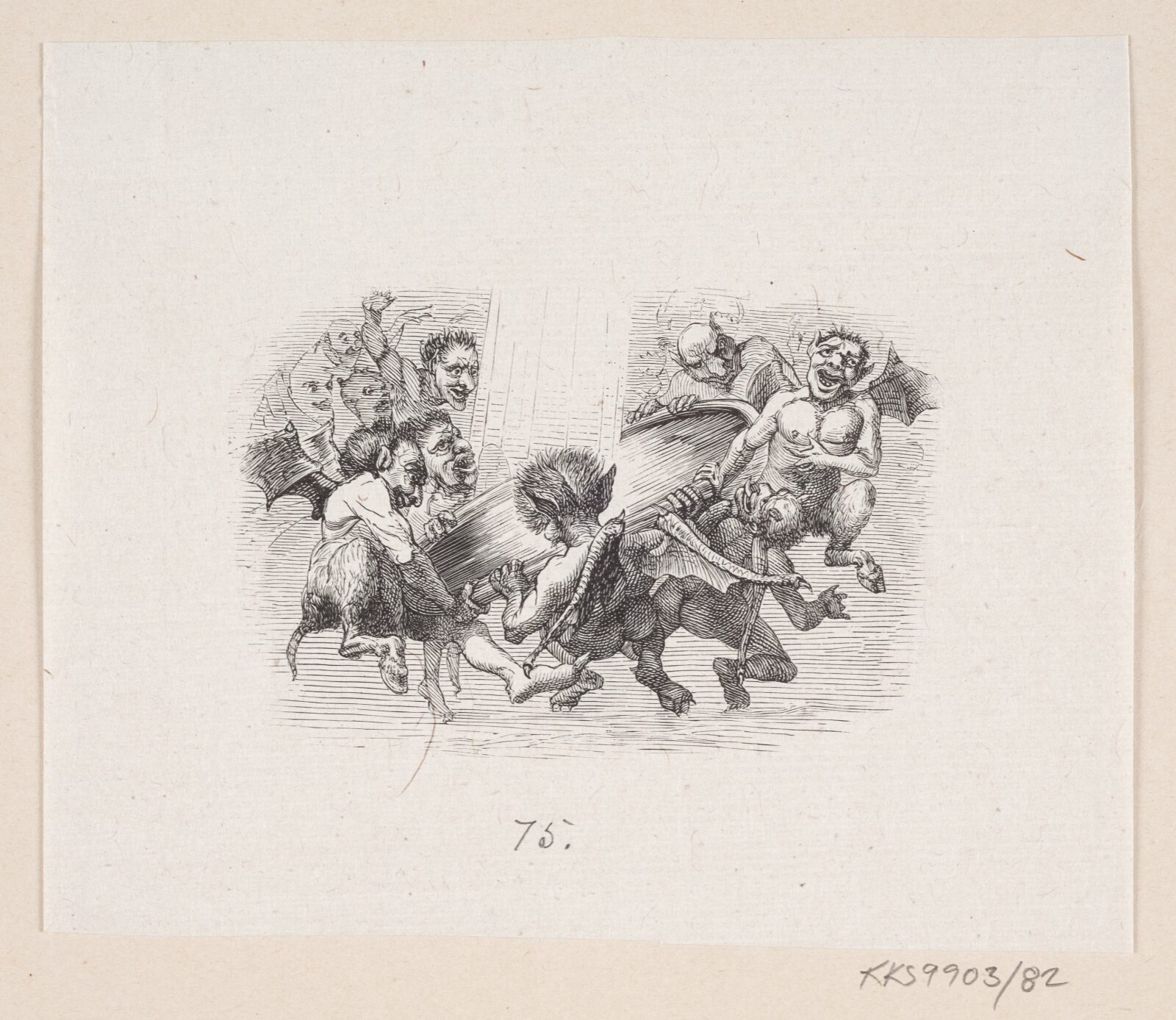 H.P. Hansen, Illustration til "Snedronningen" i H.C. Andersen, "Eventyr og Historier", Bind 1