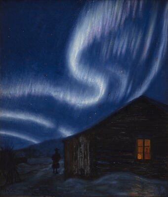 Aurora December 29th 1900, 00.17 hours. Utsjoki