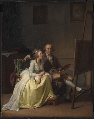 The Artist and his Wife Rosine, née Dørschel, Juel, Jens, 1791