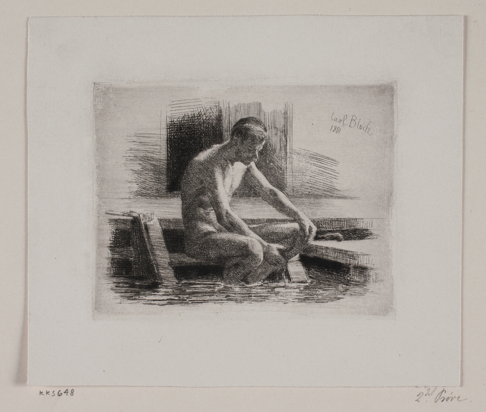 Carl Bloch, Lille badende mand