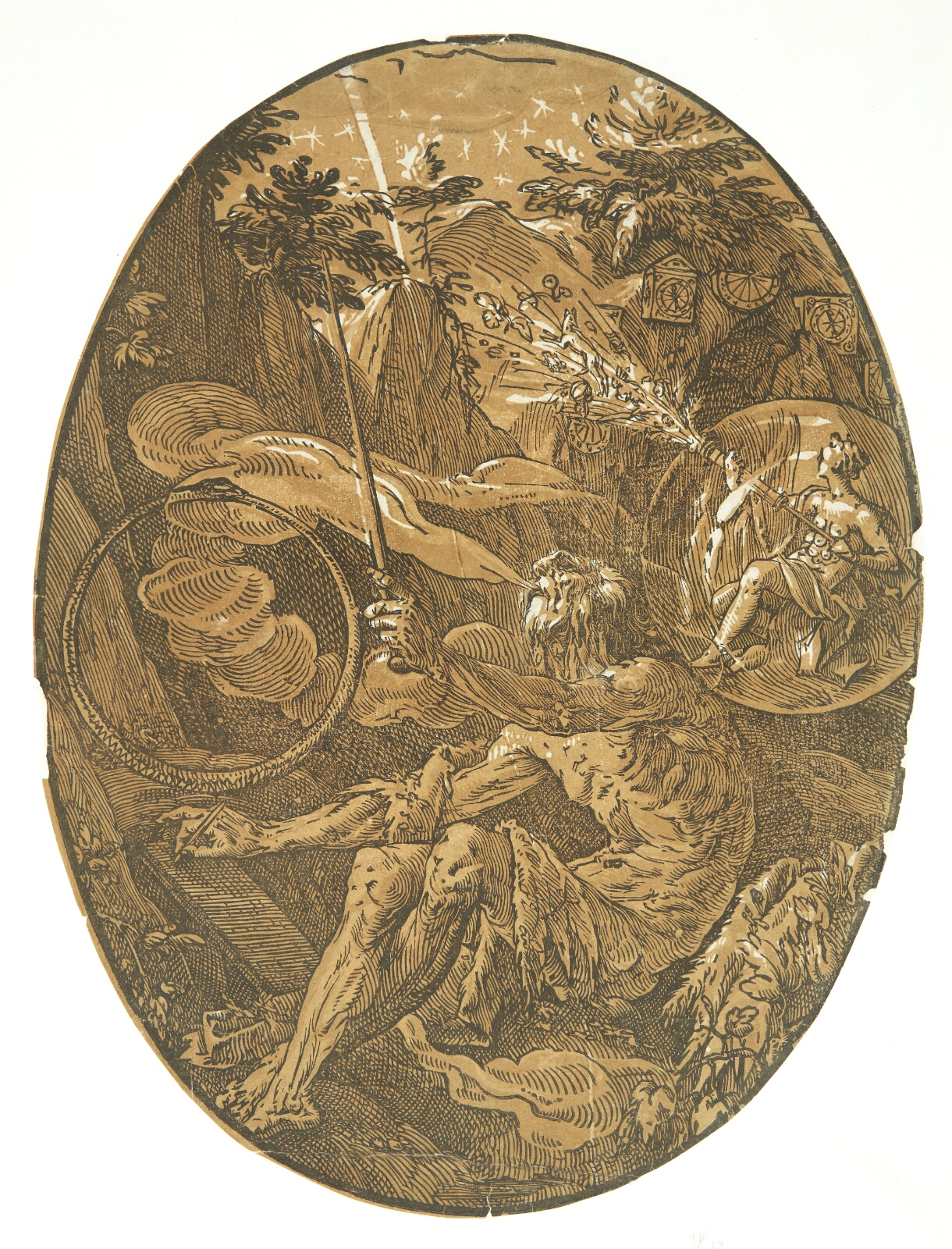 Hendrick Goltzius, Evighedens grotte (Troldmanden)