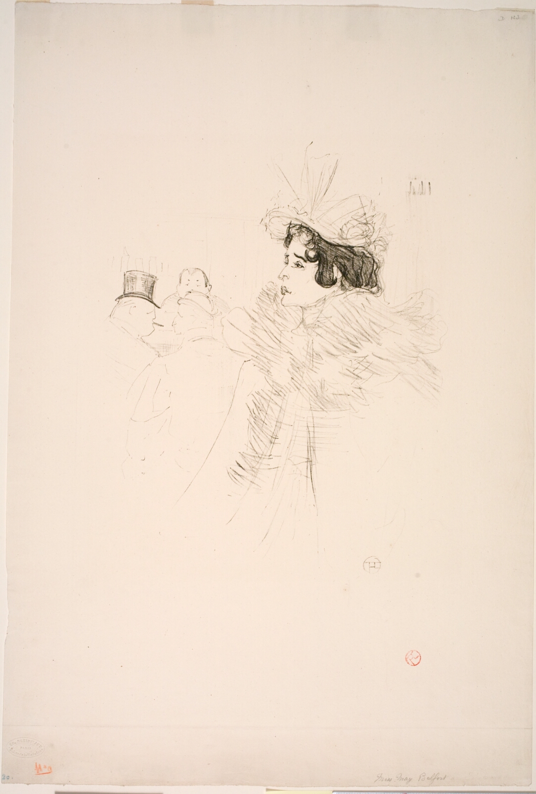 Henri de Toulouse-Lautrec, Miss May Belfort au Irish American Bar, Rue Royale