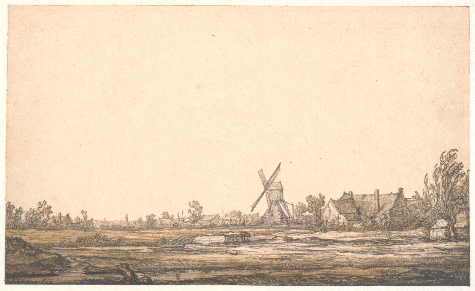 Aelbert Cuyp, Landskab med en mølle