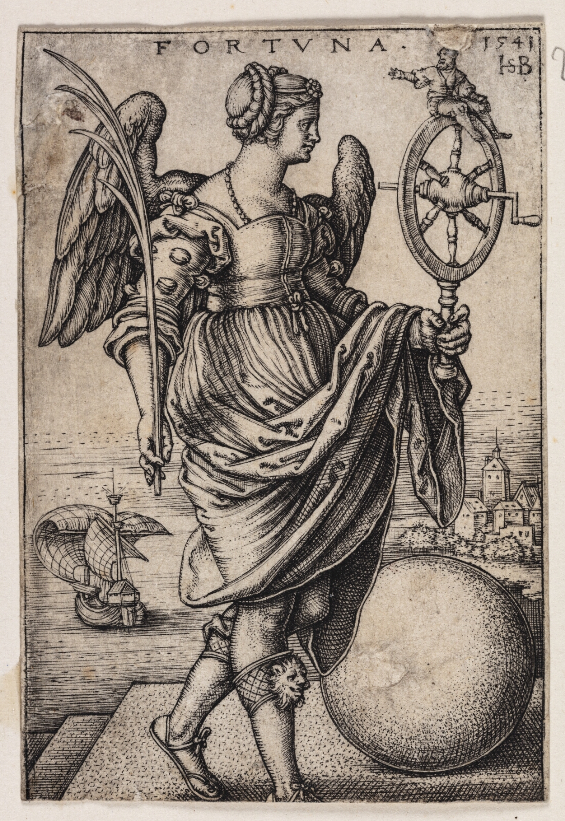 Hans Sebald Beham, Lykke (Fortuna)