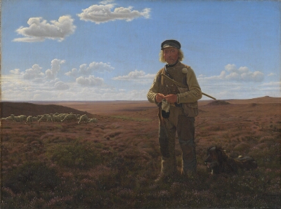 A Jutland Sheperd on the Moors