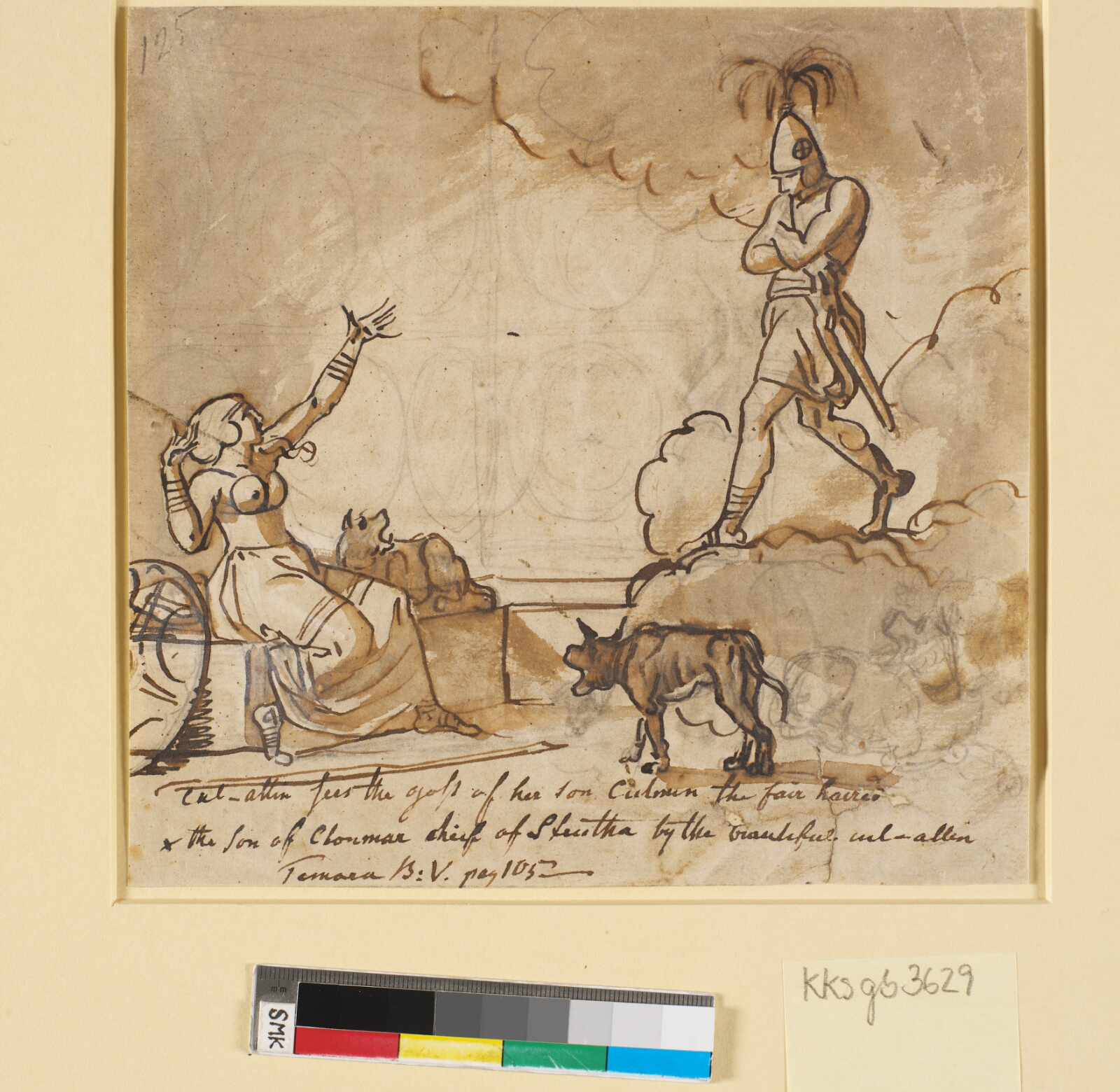 Nicolai Abildgaard, Culmins genfærd viser sig for moderen. Ossians digte, Temora V
