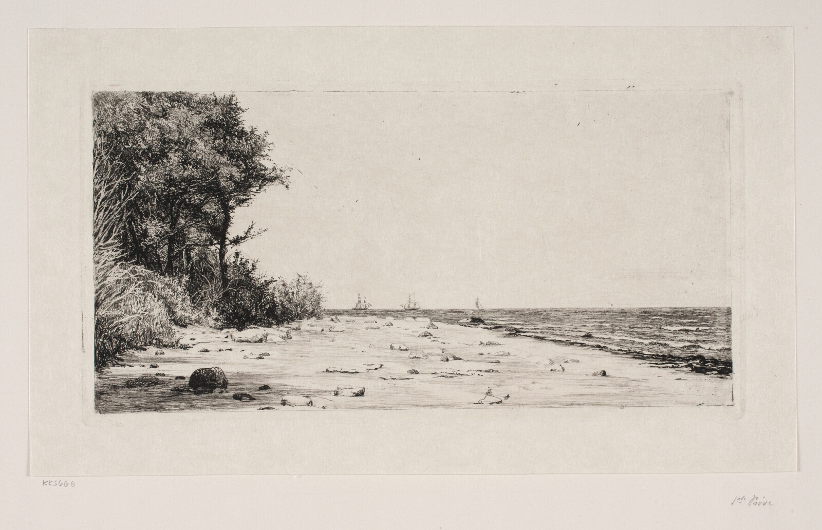 Carl Bloch, Fra Sjællands nordkyst. Hornbækplantagen