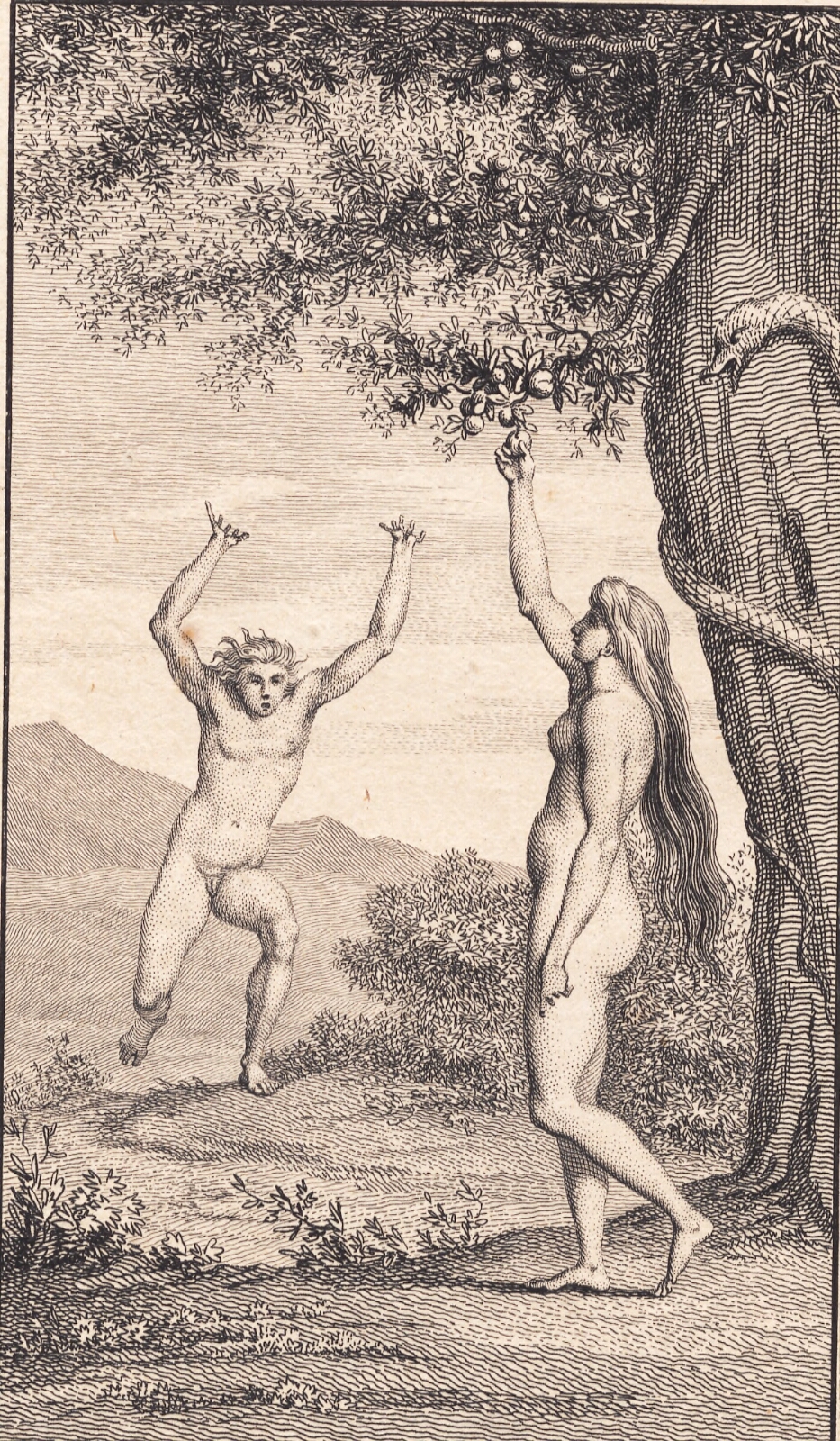 J.F. Clemens, Illustration til Ewalds "Adam og Eva". III