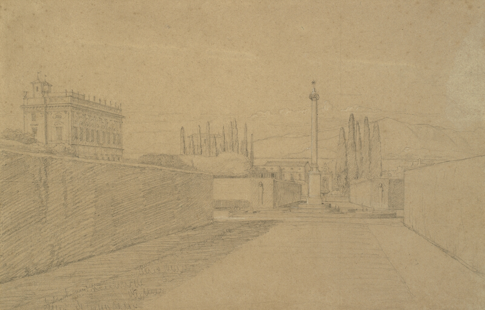 Constantin Hansen, Parti fra Villa Albanis have