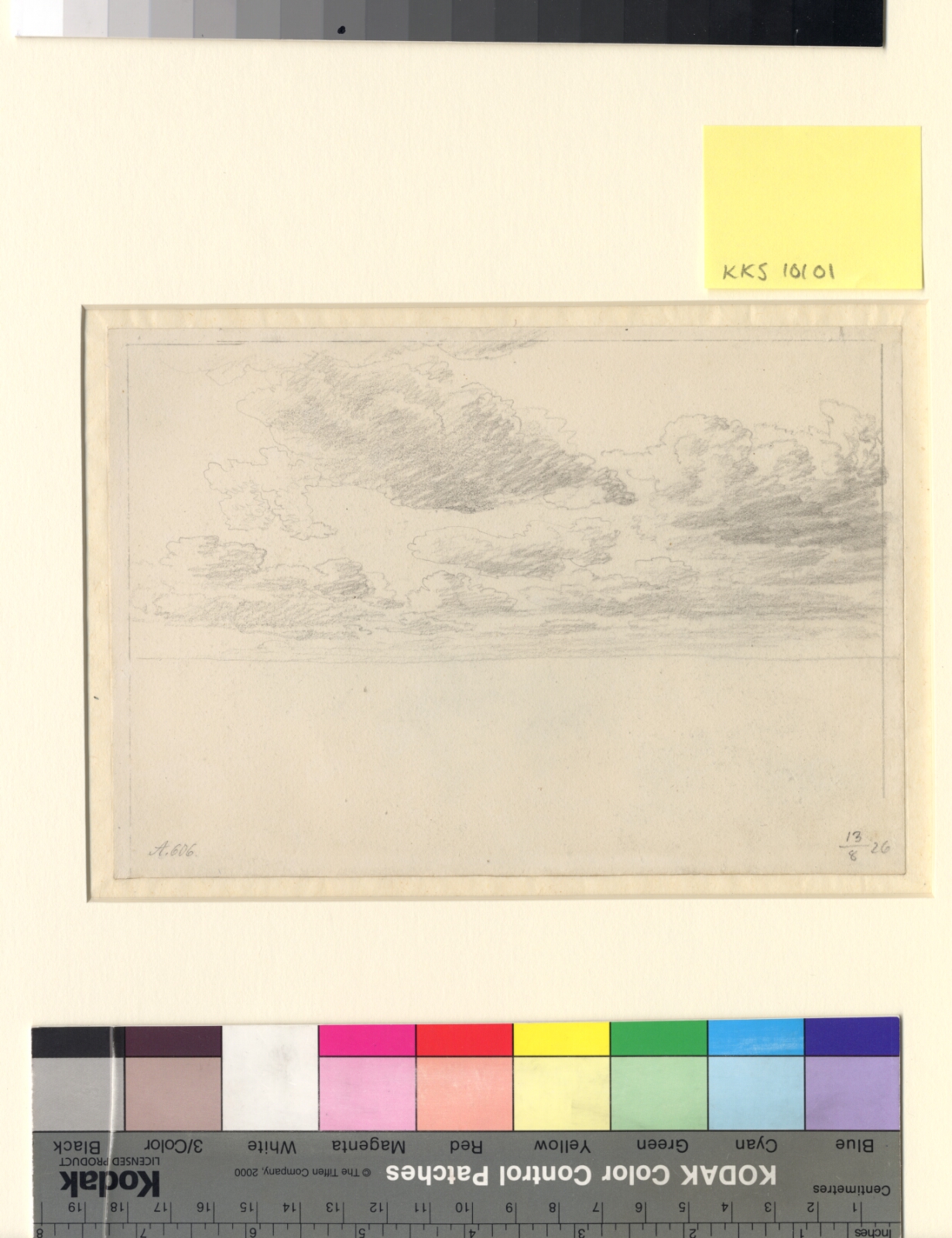 C.W. Eckersberg, Studie af skyer over havet