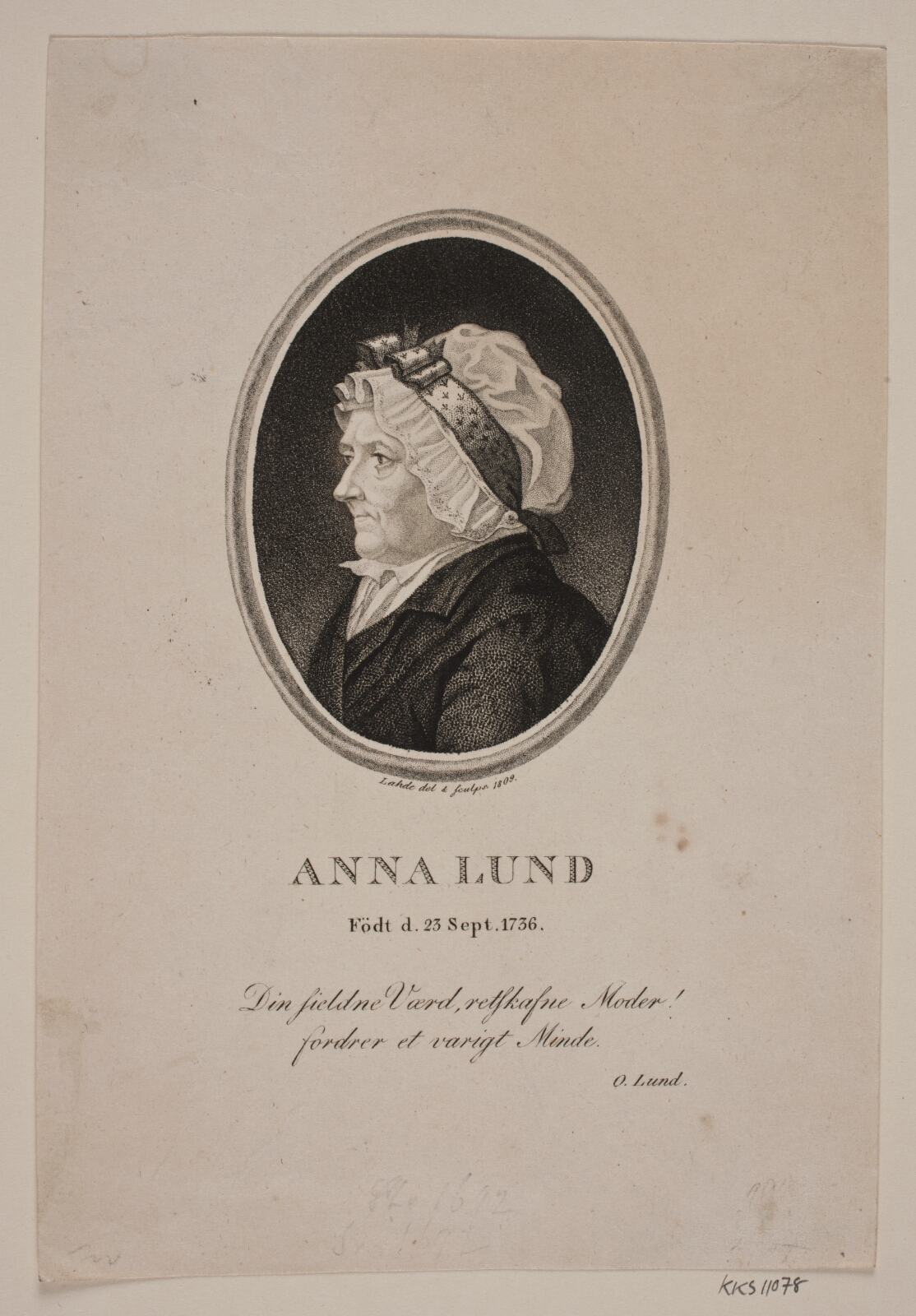 Gerhard Ludvig Lahde, Anna Lund