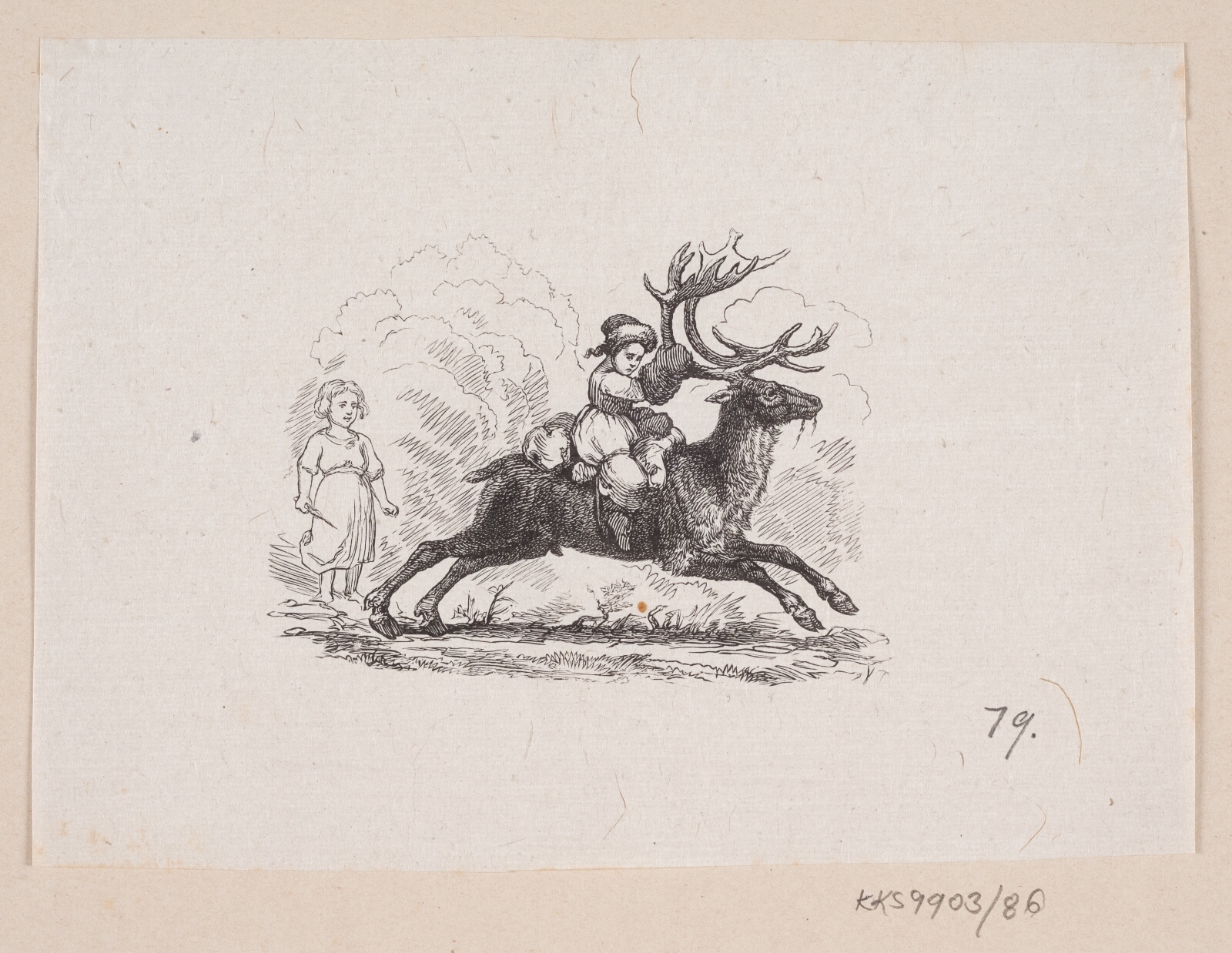 H.P. Hansen, Illustration til "Snedronningen" i H.C. Andersen, "Eventyr og Historier", Bind 1