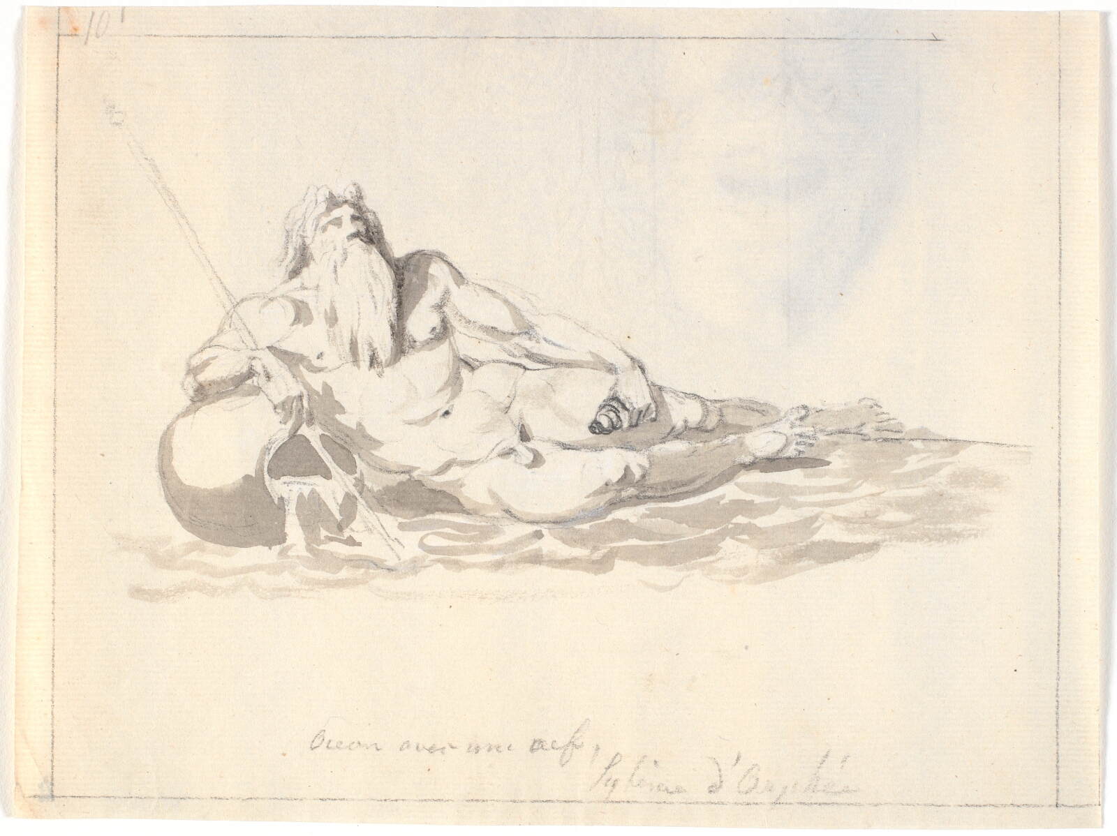 Nicolai Abildgaard, Oceanet, en liggende havgud