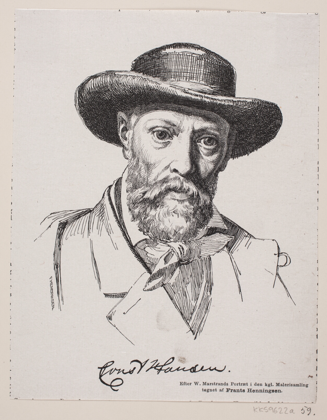 F. Hendriksen, Portræt af Constantin Hansen