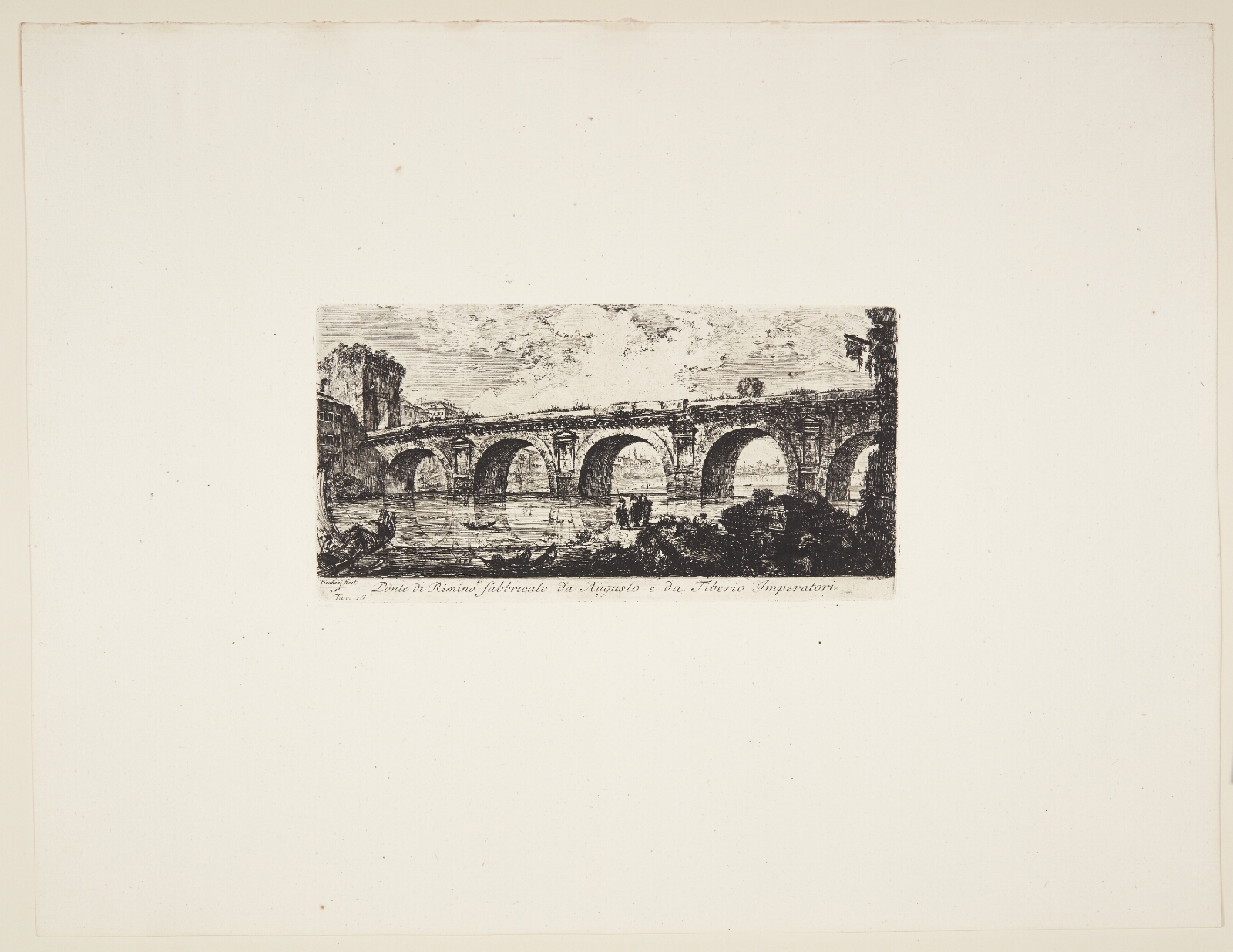 Giovanni Battista Piranesi, Broen i Rimini, bygget af kejserne Augustus og Tiberius