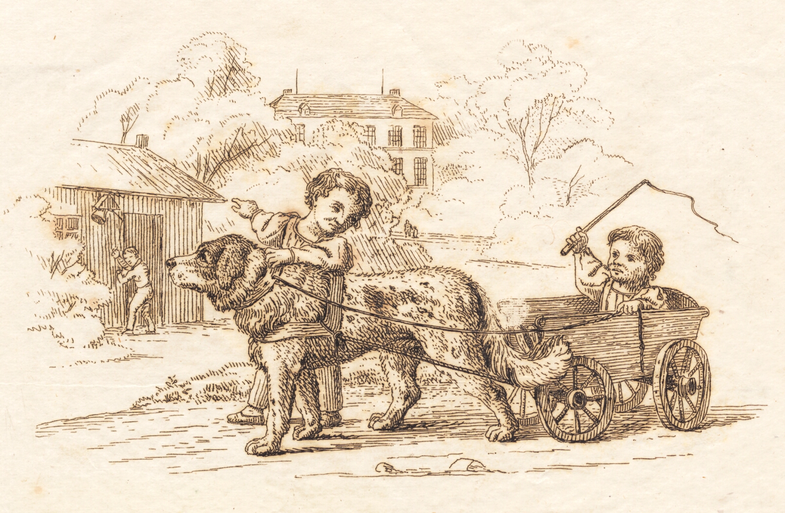 Martinus Rørbye, Illustration til "Halvhundrede Fabler for Børn" af Hey