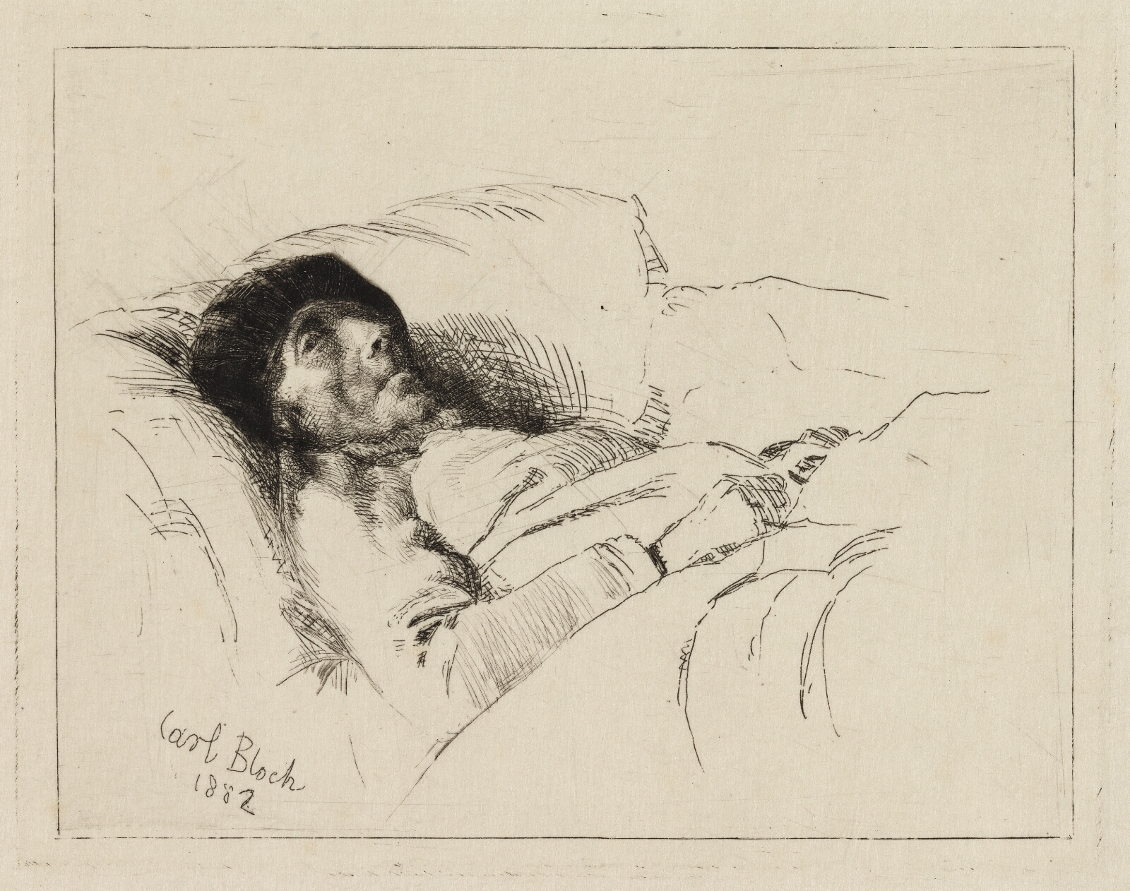 Carl Bloch, Den syge gamle mand