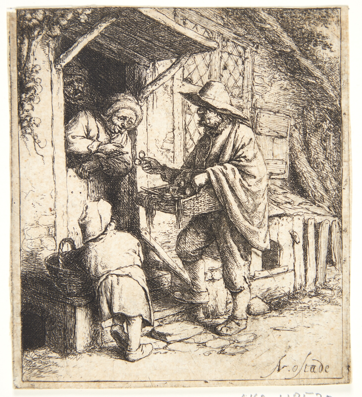 Adriaen van Ostade, Brillesælgeren