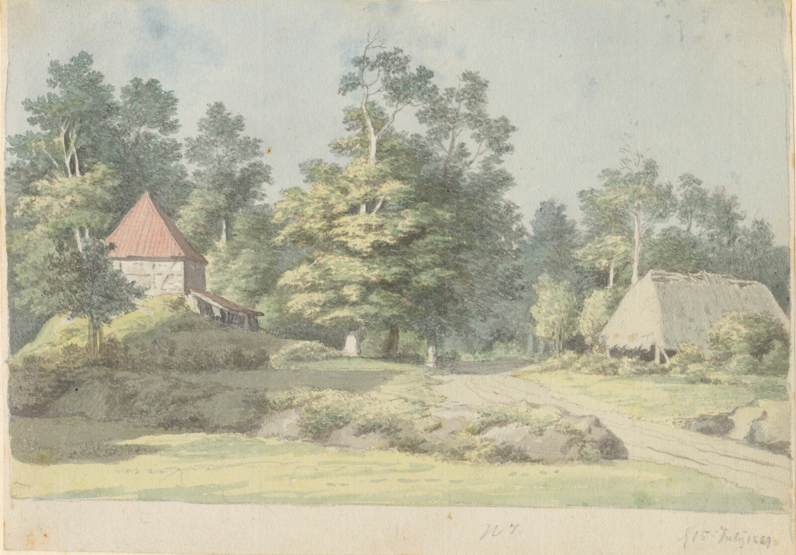C.W. Eckersberg, Et teglværk på Møn