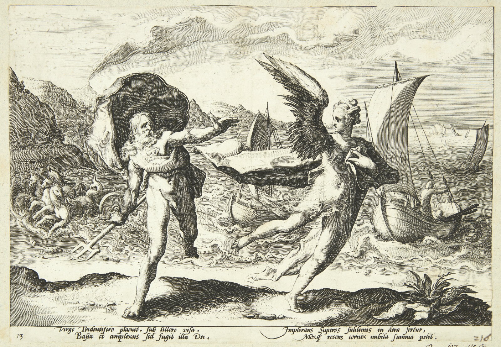 Hendrick Goltzius, Koronis forvandlet til en krage