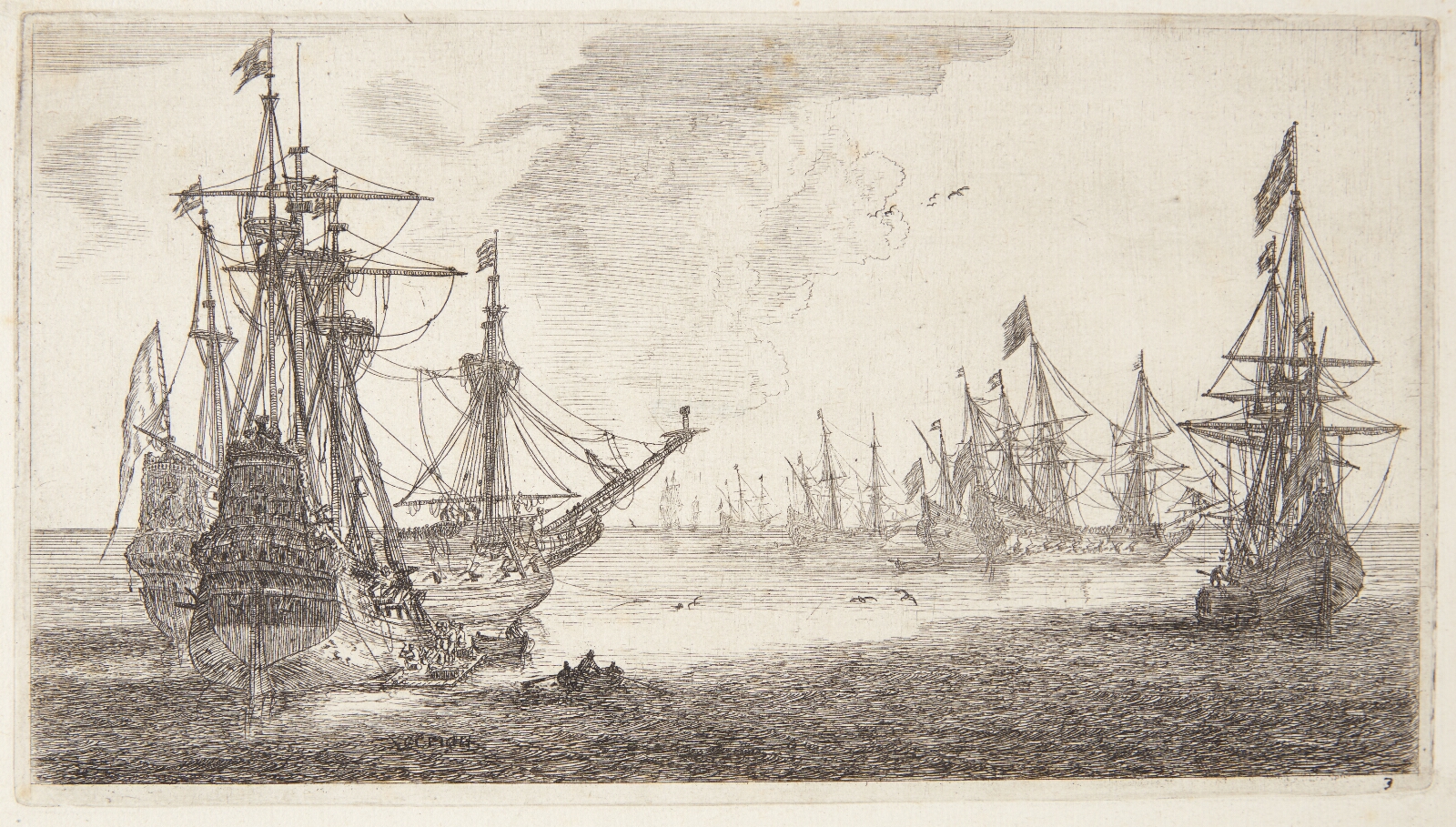 Reinier Zeeman, Flåde af hollandske skibe for anker