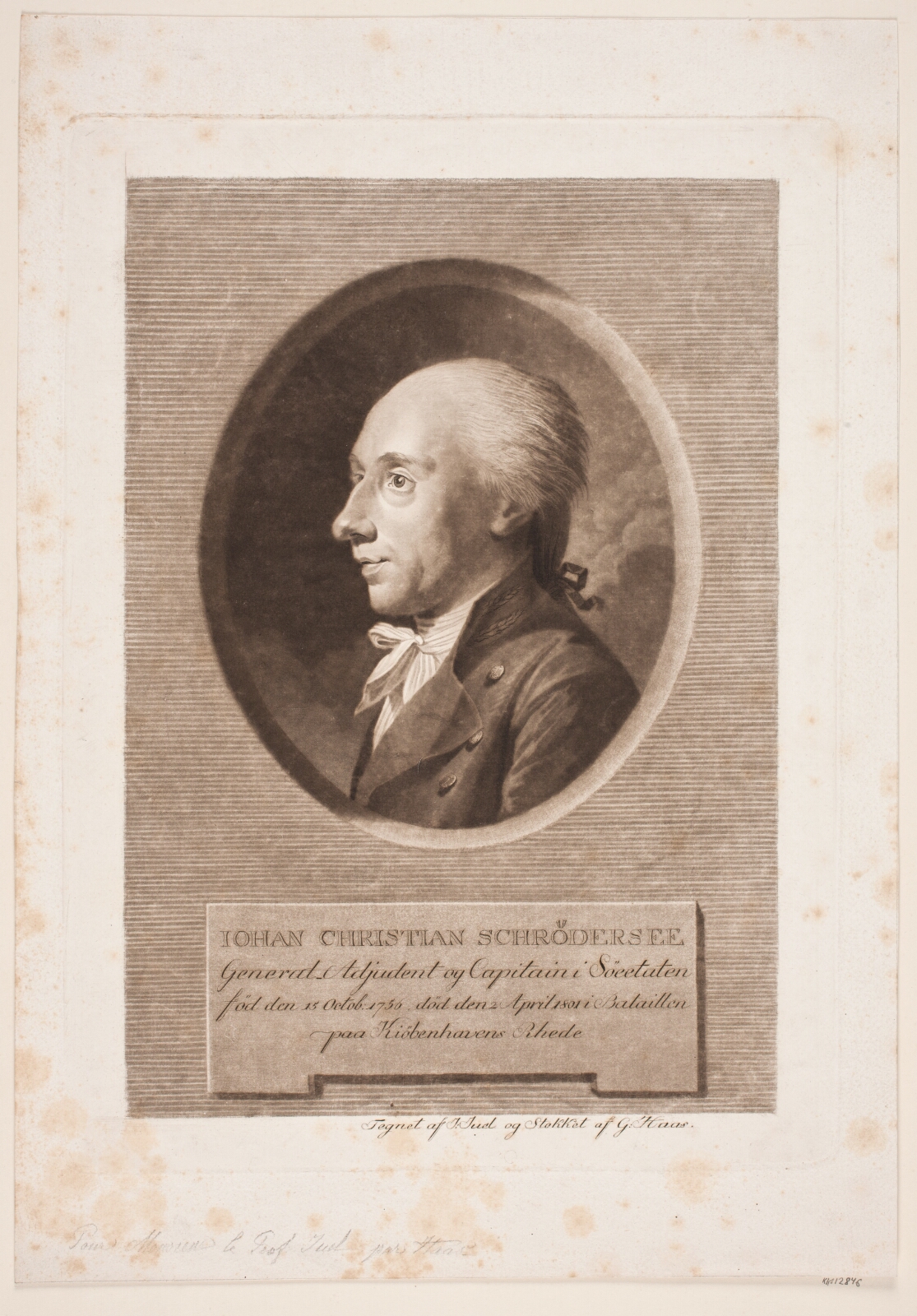 Georg Haas, Søofficer J. C. Schrødersee